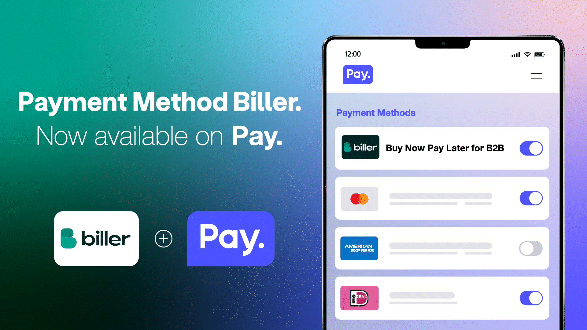 Pay. will be the first payment provider to partner with Biller