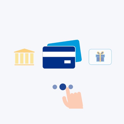 Illustratie van het proces van een betaling via Paypal.